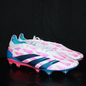 Adidas Predator Elite SG Soccer Cleats Reemergence Pack Men's 10 Pink/Blue